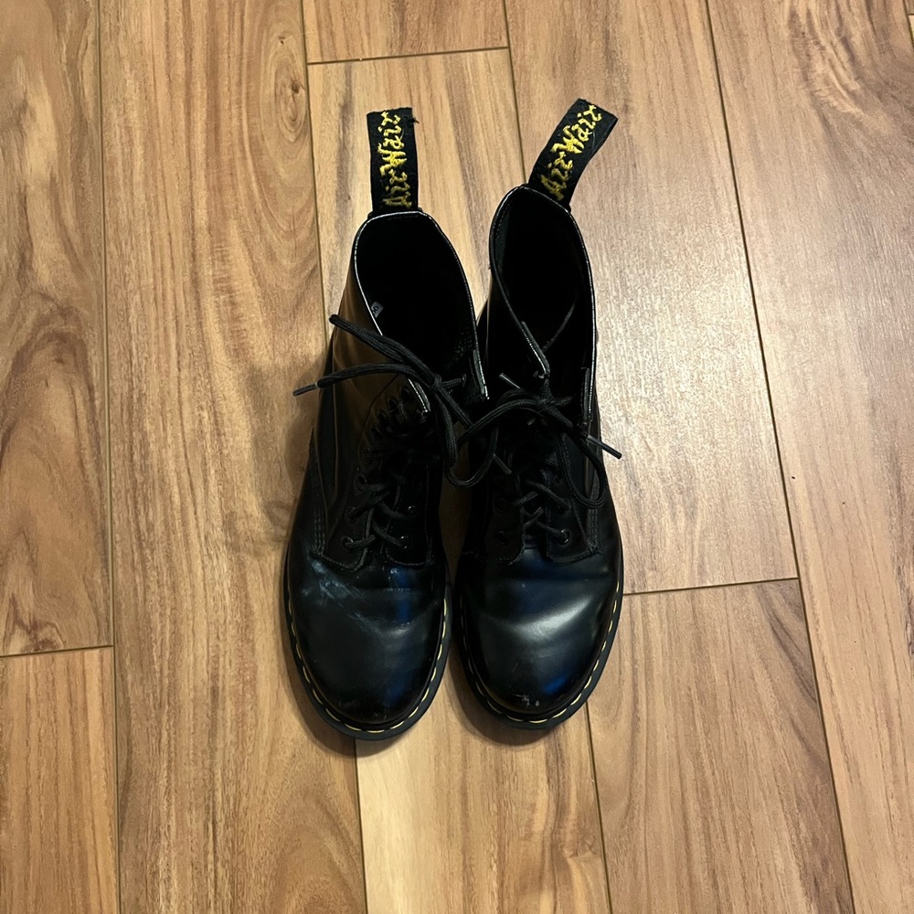 Dr. Martens Black Lace Up Combat Boots